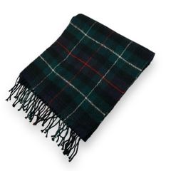 【フォロワー様クーポン配布中！】Glen Lossie  グレンロッシ スコットランド製 英国製 総柄 ラムウール タータンチェック マフラー 男女兼用 ユニセックス【S125】