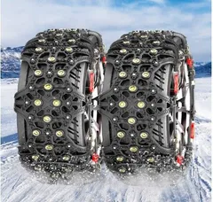 箱破れ　一点もの　セール　MATCC タイヤチェーン　雪道・砂道・泥道　205/55R16　タイヤ2本分