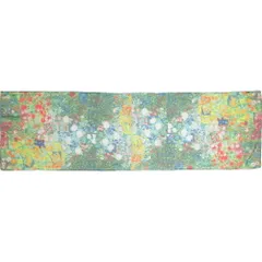 ストール 名画モザイクアートシリーズ　〜ストール〜 クリムト「フラワーガーデン」   おしゃれ ファッション 小物 レディース 肩掛け 薄手 ギフト 軽い マフラー 防寒 プレゼント 誕生日 エアコン対策 紫外線対策 贈り物 ファッショングッズ 5Lサイズ