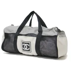 CHANEL シャネル バッグ ボストンバッグ カバン スポーツバッグ スポーツライン ココマーク 2003年製 ヴィンテージ マチ広 大容量 軽量 メッシュ ブランド イタリア製【レディース】のサムネイル