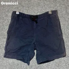 Gramicci ネイビー ショートパンツ ウエスト調整付き Sサイズ