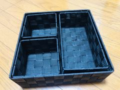 【新品】編み収納ボックス4個セット