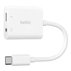 【新品・2営業日で発送】BELKIN RockStar3.5mmオーディオ+USB-C充電アダプターホワイト(NPA004btWH)