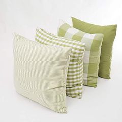 YunJeude クッションカバー 45*45cm 格子柄 可愛い 両面 柔らか