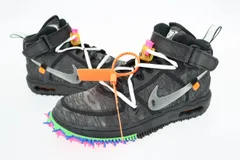 ナイキ NIKE ×OFF-WHITE オフホワイト AIR FORCE 1 MID SP Black エアフォース 1 ミッド DO6290-001 26.5 ブラック ブランド古着ベクトル 中古☆AA★▲■250201
