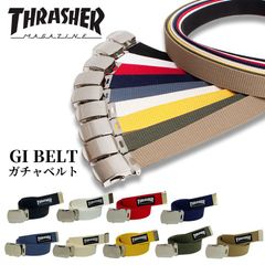 スラッシャー THRASHER ベルト ネームベルト GI デザインベルト ガチャベルト 32mm ロゴ ファッション メンズ レディース ユニセックス カジュアル thr003 日本正規品