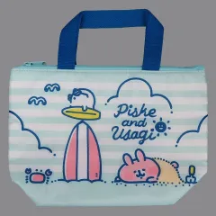 【中古】バッグ(キャラクター) ピスケ＆うさぎ(ビーチ) 保冷ランチトート 「カナヘイの小動物 ピスケ＆うさぎ 当りくじ」