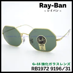 RAY-BAN レイバン  サングラス RB1972 9196/31 OCTAGON G-15レンズ ゴールド レンズ メンズ レディース
