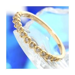 カルムリング♡7号【アガット】K10 0.06 ゴールド ダイヤモンドリング 