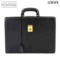 ✨希少✨LOEWE ブリーフケース 2way ロゴ レザー ブラウン LOEWE ロエベ アタッシュケース ブリーフケース ビジネスバッグ