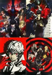 【中古】ポスター(アニメ) [単品] ビジュアルクリアポスター4種セット 「PS4/PS3ソフト ペルソナ5 ファミ通DXパック」 エビテン限定セット同梱特典