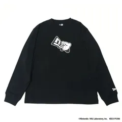 【新品】ニューエラ 星のカービィ コラボ 長袖コットンTシャツ ブラック KIRBY NEW ERA TShirt KB23-9013 ゲーム キャラクター