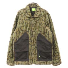 HUF (ハフ) HUDSON CAMO WORK JACKET カモ柄 ブルゾン ワーク ジャケット カーキ JK00382