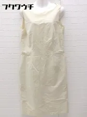 ◇ iCB アイシービー ノースリーブ 膝下丈 ワンピース サイズ14 アイボリー系 レディース 【中古】 【1002801082833】