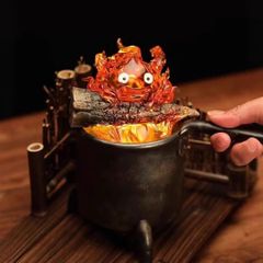 ハウルの動く城 カルシファー フィギュア インテリアライト ランプ ガレージキット 高さ20cm 重量 1100g