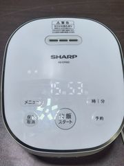 シャープ SHARP KS-CF05C-W ジャー炊飯器 ホワイト 予約機能付き　2022年製　 ●H32