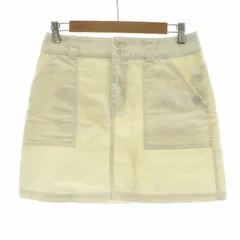 23区 オンワード樫山 ゴルフ GOLF ミニスカート 台形 コーデュロイ 刺繍 64 白 ホワイト SKVLKW0408 /NQ