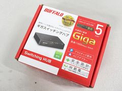 BUFFALO ギガスイッチングハブ　LSW4-GT-5EPL/BK