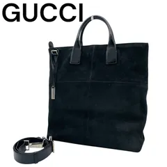 GUCCI＊グッチ＊スエード＊ハンドバッグ＊黒✨ グッチ GUCCI バンブー スエード ハンドバッグ 002 123 0322 黒