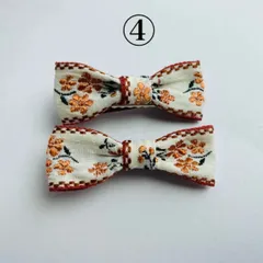 𝒩𝑜.12 インド刺繍 ヘアクリップ2点セット④