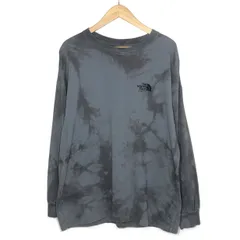 【倉吉店】THE NORTH FACE PURPLE LABEL | ザノースフェイスパープルレーベル 長袖Ｔシャツ 7oz Tie Dye L/S Logo Tee NT3073N タイダイ柄グレー系 サイズ：M 【100】