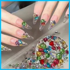 ラインストーン ネイル 50個セットネイルストーン 可愛い キラキラ カラフル