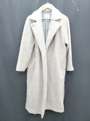 ◇ TIENS ecoute ティアンエクート ロング シンプル サイドスリット 通勤 長袖 コート サイズ2 ベージュ レディース P  【1405090014576】のサムネイル