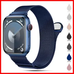 【在庫処分】42mm 44mm 45mm 41mm 46mm 49mm コンパチブル コンパチブル Apple Watch バンド バンド ステンレス留め金製 男女兼用 長さ調節 40mm 強力な磁 通気 メッシュ 38mm ベルト コンパチブル Apple