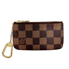 【真贋判定済】LOUIS VUITTON ルイヴィトン ダミエ ポシェットクレ N62658 ダミエ ウォレット B04019RFXG