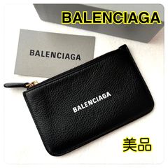 美品✨ BALENCIAGA バレンシアガ コインケース　カードケース　黒　ロゴ