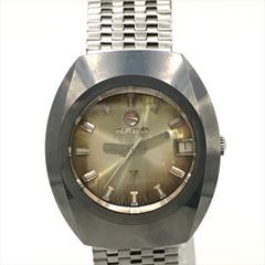 良品 RADO ラドー バルボア カットガラス 自動巻き AT グラデーション メンズ 腕時計 ウォッチ Watch 稼働品 シルバー a9273