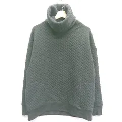 ■ ⊇ GAP fit 総柄 タートルネック 長袖 ケーブル編みプルオーバー サイズS ブラック レディース メンズ E  【1410100000081】