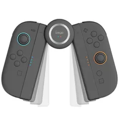 Switch 2 Joy-Con 2用 充電グリップ ジョイコン2充電グリップ スイッチ2 コントローラー 充電 急速充電 Type-Cケーブル付属 指示LED付 充電しながらプレイ 2-in-1 超軽量 持ち運びに便利 装着簡単