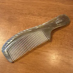 【未使用】水牛櫛　10本コームセット　床屋セレクト　[2] 岡野製作所 ONS 高級ノミとり櫛 共柄 ペット コーム くし | チャーム