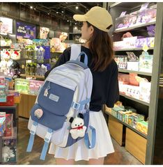 【2025春新型】ランドセル中学生女子学生日系ins学院高校百撞色双肩バッグ小人数デザインカップル用大学生リュックサック