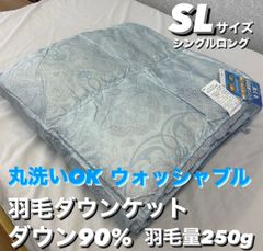 新品！丸洗いOK!ウォッシャブル羽毛ダウンケット  ダウン９０% ＳＬ