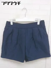 ◇ UNITED ARROWS ユナイテッドアローズ サイドジップ ショート パンツ サイズ38 ネイビー レディース  【1109130002713】