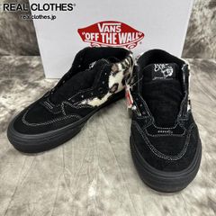 【未使用】Supreme×VANS/シュプリーム×バンズ SKATE HALF CAB 92/スケート ハーフキャブ ブラック/レオパード VN0A5KYABMA/26.0