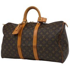 ルイ・ヴィトン Louis Vuitton キーポル 45 ハンドバッグ 旅行 出張 ビジネス ボストンバッグ モノグラム ブラウン M41428 レディース 【中古】