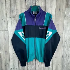 OLD hummel 90s ヒュンメル ハイネック スタンドネック フルジップ ジャージ トラックジャケットのサムネイル