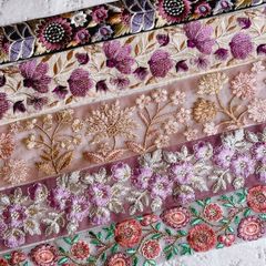 刺繍リボン　30cm×5種アソートセット　E1