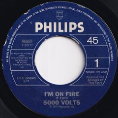 5000 Volts I'm On Fire / Still On Fire Philips US 40801 211832 SOUL DISCO ソウル ディスコ レコード 7インチ 45