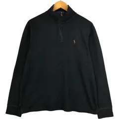 古着 ラルフローレン Ralph Lauren POLO RALPH LAUREN ESTATE RIB ハーフジップスウェットシャツ トレーナー メンズM相当/eaa594842