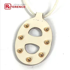 未使用シェーヌダンクル革紐ネックレススタッズペンダントバーキンケリー