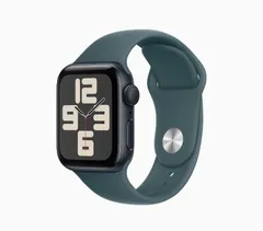 [新品] Apple Watch SE 第2世代 GPSモデル 40mm ミッドナイトアルミニウムケース MA9A4J/A-MAX64FE/A (Size:M/L)