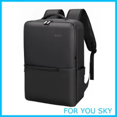 【特価商品】[ecoofee] リュック ビジネスリュック メンズ 防水 15.6インチ PCリュック 止水ファスナー 軽量 リックサックメンズ 大容量 A4収納可 通勤 バックパック 薄型 高校生 通学 出張 旅行 黒 防災用品 災害対策 避難
