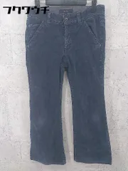 ◇ MACPHEE マカフィー TOMORROWLAND コーデュロイ フレアパンツ サイズ36 ネイビー レディース  【1002800363896】