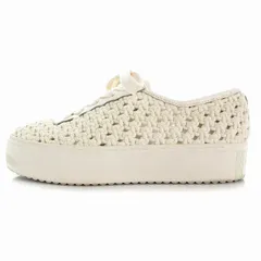 ケイトスペード KATE SPADE Serve Crochet Sneakers スニーカー シューズ クロシェ編み 厚底 US7.5 24.5 ベージュ /EA ■OFのサムネイル