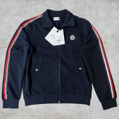 新品未使用☆MONCLER ストライプライン トラックジャージ XL Navy 