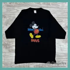Disney ミッキーマウス Tシャツ ヴィンテージ ブラック L メンズ 古着